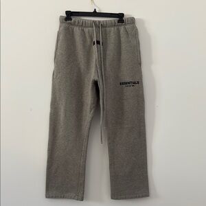Essentials Heather Gray Sweatpants. Size S